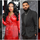 The Weeknd, left; Megan Thee Stallion; Drake; Saweetie